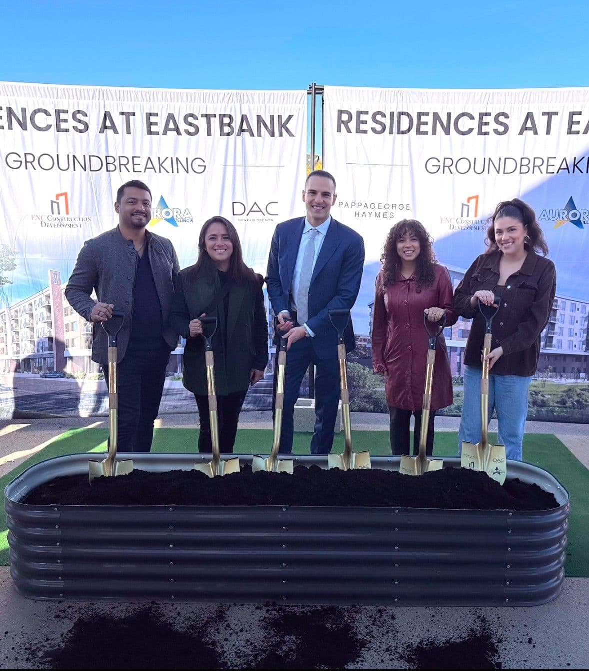 Groundbreaking ceremony for our Eastbank project in Aurora